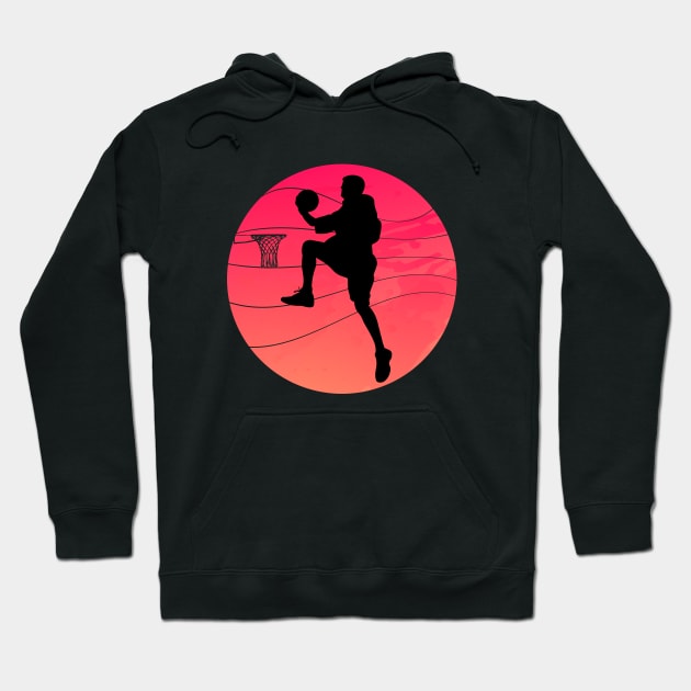 Basketball slam dunk retro vintage Hoodie by GameOn Gear